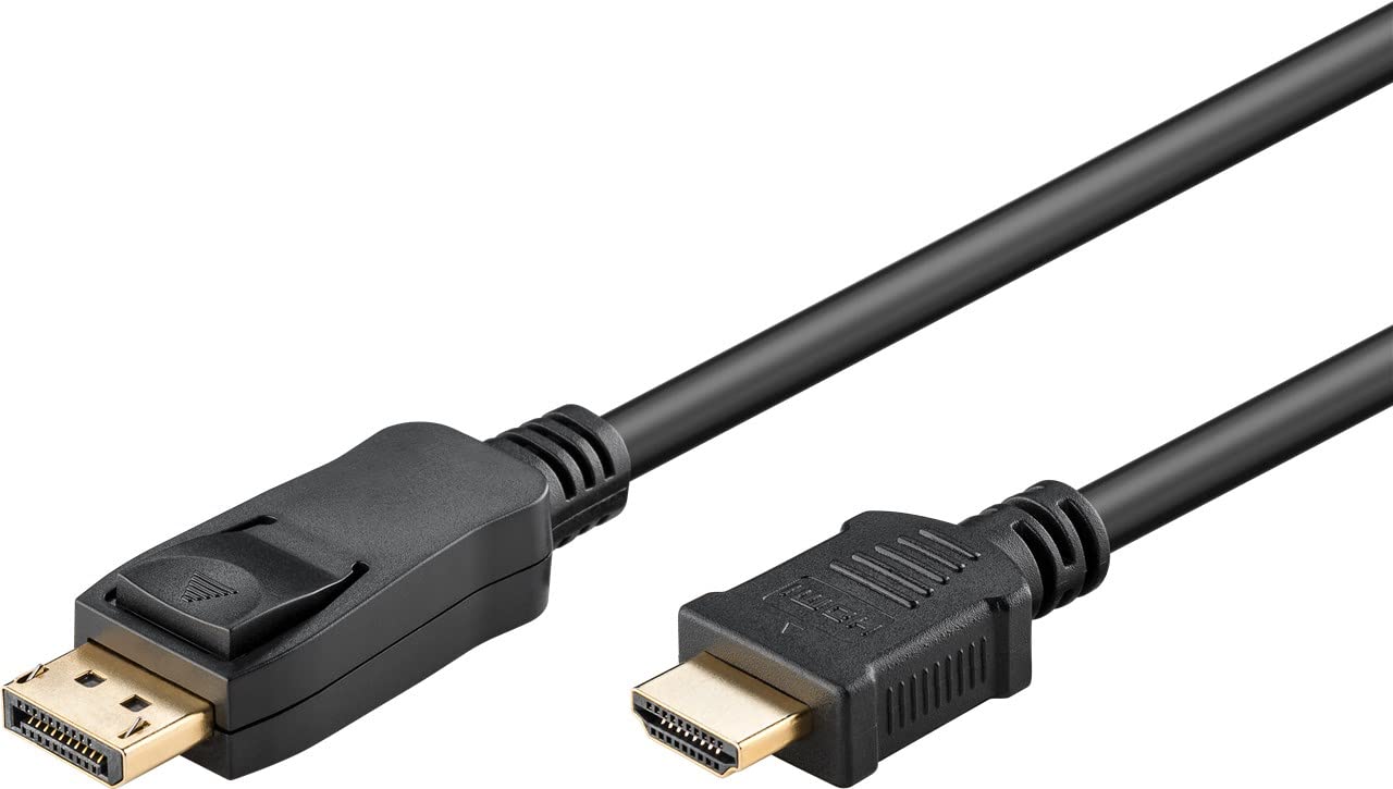Goobay 64846 - 2M DisplayPort 2.0 to HDMI 2.1 8K @ 60Hz Cable / 4K @ 144Hz High Speed / Black