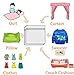 Runtoo 2 Pack 36 x 36 inches Extra Large Laundry Bag Delicates Wash Bags Camp Travel Heavy Duty Zipper Big Net Sweater Curtain Bedding Robes Blanket Jumbo Toys Organizer