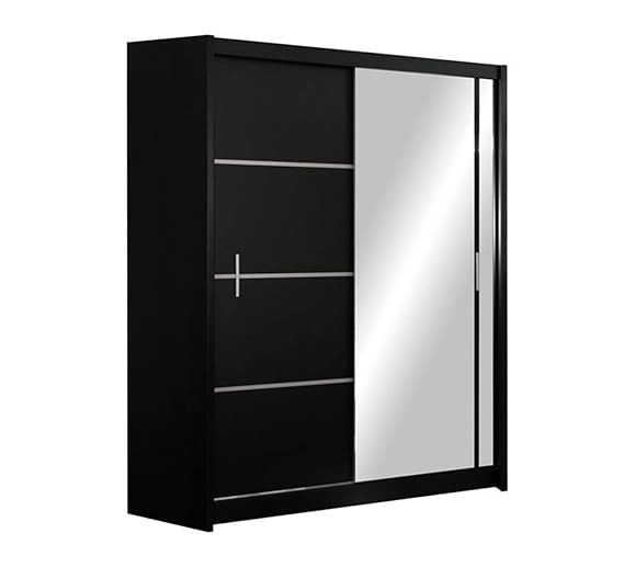 Mirjan24 Kleiderschrank Rapid, Schwebetürenschrank mit Spiegel, Schiebetür, Elegantes Schlafzimmerschrank, Schlafzimmer, Juge