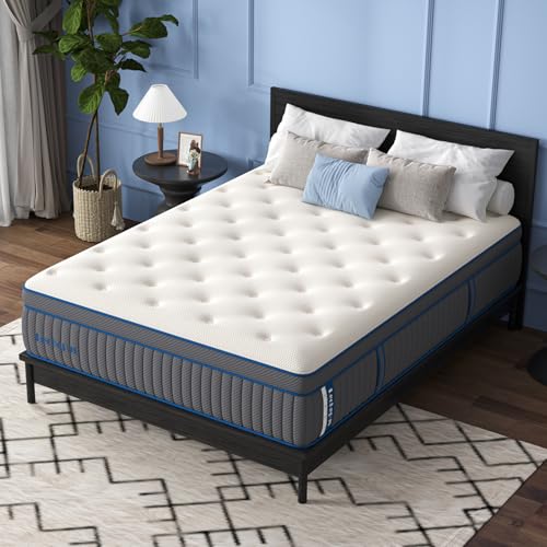 Lechpeus Full Mattress,14 Inch Cooling Medium Plush Hybrid Mattress in Box,Gel…