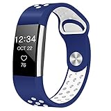 Humenn Bands Compatible for Fitbit Charge 2, Replacement Accessory Sport Band Compatible for Fitbit Charge 2 HR