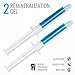 Professional Teeth Whitening Kit - Made in USA - includes 2 Whitening Gel, 2 Tooth Remineralization Gel, Whitening Trays and LED Accelerator Whitener Light for Faster Results.
