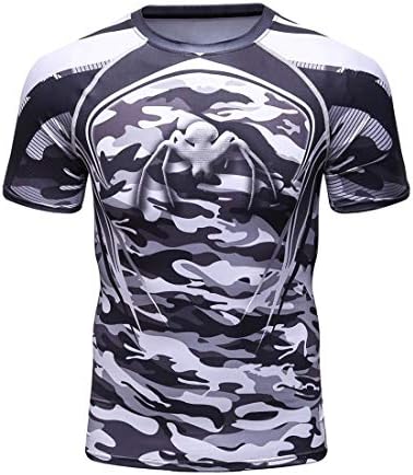Grey Spider Compression T-Shirt by Visach