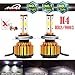 New Arrival Car H4 LED Headlight Bulb HB2 9003 24000LM 4-Side High-Low Dual Beam Super Bright - 6000K Pure Cool White Plug n Play Fog/Head Light Replacement