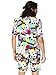 OppoSuits Men's Summer Suit - Testival - Includes Shorts, Short-Sleeved Jacket & Tie- US38