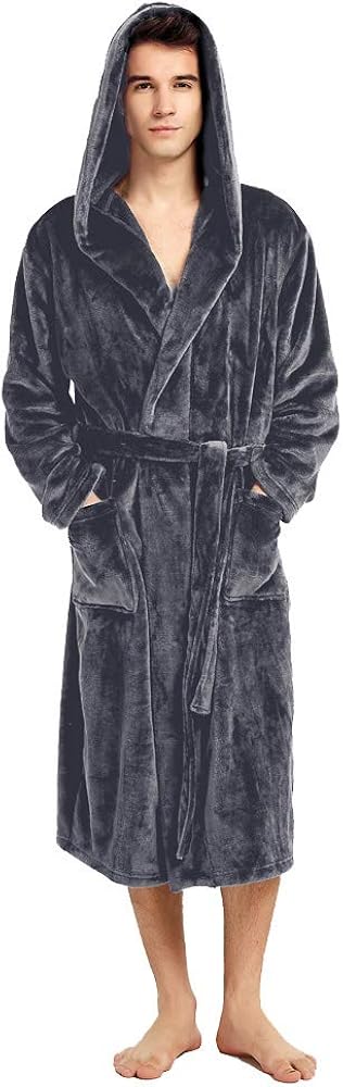 mens fleece robes on sale
