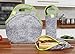 Nordic By Nature Neoprene Lunch Bag For Women, Men & Extra Thick Insulated Neoprene Lunch Tote With Water Bottle Sleeve, Durable Reusable Machine Washable, Gray/Neon