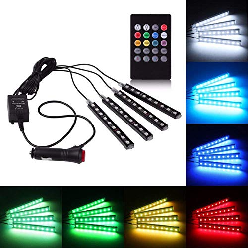 Autofasters® Car Multi Colour Led Interior Atmosphere Light Kit