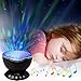 Trydo Remote Control Ocean Wave Projector Multicolor Night Light with Built-in Speaker and Auto Off Timer for Living Room/Bedroom/Baby Room