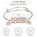 Ingooood Graduation Gift Bracelet for Women 2021 Graduation Cap Bracelet She Believed She Could So She Did Adjustable Bracelet for Women (Rose Gold)