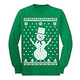 Children's Big Snowman Ugly Christmas Sweater Cute Xmas Long sleeve kids T-Shirt