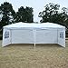 Tangkula 10’X20’ EZ POP UP Tent Gazebo Wedding Party Folding Canopy Carry Bag Cross-Bar (White)