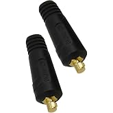 Welding TIG Cable Panel Connector-Plug and Socket Dinse Dinze Quick Fitting 315Amp DKJ35-50 2pk