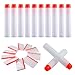 Hosim Refill Darts Glow in the Dark Refill Bullets 2.84-Inch Safe Round Head and Air Hole Universal Standard for Nerf N-strike Elite Series Blasters Kid Toy Gun - White (100pcs)