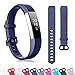 ZEROFIRE Bands Compatible with Fitbit Alta HR and Fitbit Alta (4 Pack), Replacement Sport Wristbands with Secure Metal Buckle for Fitbit Alta/Fitbit Alta HR/Fitbit Ace, Small Large