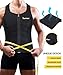 Men's Body Shaper Hot Sweat Workout Tank Top Slimming Neoprene Sweat Tummy Vest for Men(S, Black Sauna Tank Top)