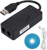 VBESTLIFE USB 2.0 56K Voice Fax Data External V.90 V.92 Modem for Win XP 7 8 10 view 7