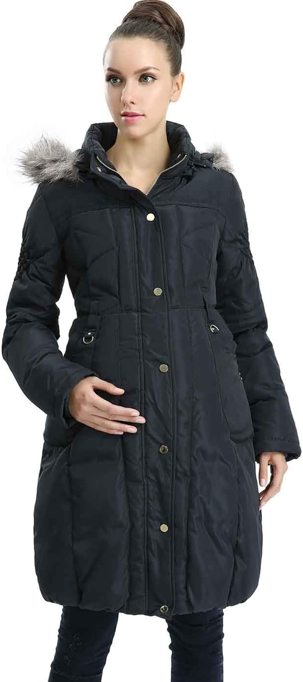 maternity puffer winter coat