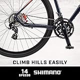 mongoose men's elroy adventure bike 700c wheel bicycle