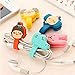 KitMax (TM) Pack of 12 Assorted Color Novelty Portable Mini Candy Color Cartoon Cellphone Headset Earphone Cable Tie Organizer Wrap