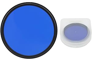 Digital Camera Filter 55mm Lightweight Optical Glass Color Lens Filter for Landscape Photography (Blue)