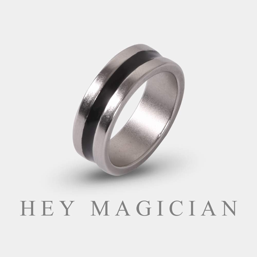 2PC Strong Magnetic Engraved PK Ring (18/19/20/21/22mm Available) Magic Tricks Funny Close Up Stage Magic for Magician Accessory Gimmick Props (2pcs 20mm)