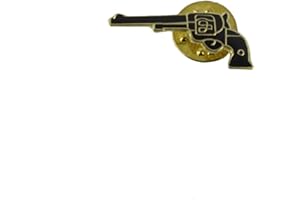 TG,LLC Treasure Gurus Enamel Black Pistol Jacket Lapel Backpack Pin Hat Tie Tack 2nd Amendment Gun Gift