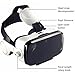 VR Virtual Reality Headset with Trigger / Headphone / Remote Controller and Hard Travel Storage Bag Fit for iPhone Android and Microsoft Smartphone