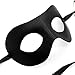 Aregokam Classic Masquerade Faux Leather Party Men's Unisex Venetian Mask, Black