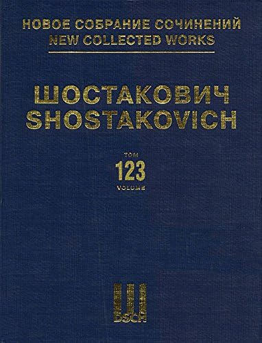 Music to the Film "Alone" Op. 26: New Collected Works of Dmitri Shostakovich - Volume 123 (Dmitri Shostakovich New Collected Works, Volume 123)