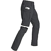 NAVEKULL Men's Convertible Hiking Pants Lightweight Quick Dry Zip Off Outdoor Fishing Tactical Cargo Pants with Roll-Up Legs