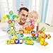 TOP BRIGHT Block Toy for Toddlers - Wooden Building Letter Blocks 3 Year Old Boy Shape Sorter Toy -150Pcs
