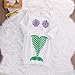 Nowborn Cute Mermaid Sleeping Bag Unisex Baby Wearable Blanket(0-6 Months,White)