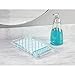 iDesign 39880 Clarity Plastic Guest Towel Tray, Non-Slip Vanity Board for Bathroom, Kitchen, Office, Craft Room, Countertops, 9.7