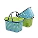 Wekiog Plastic Handle Baskets, Small Organizer Basket(4 Packs)