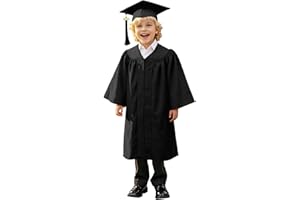 2026 Kids Graduation Cap and Gown Kindergarten Preschool Graduation Gown and Cap Set for Kids Boys Girls Ceremonies Outfit