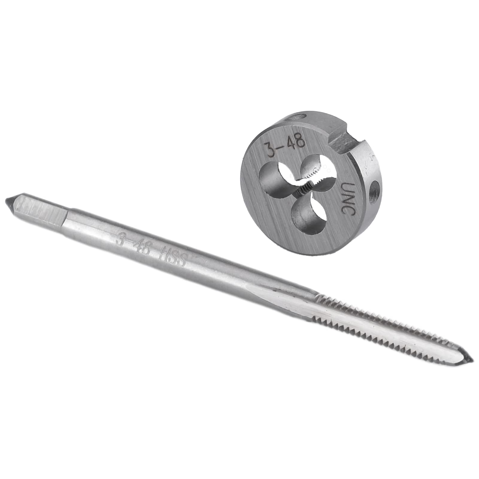Photo 1 of Burkit No 3-48 UNC Tap and Die Set Right Hand, 3 x 48 UNC Machine Thread Tap and Round Die