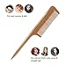 Rat Tail Comb - pureGLO Best Teasing Hair Comb Fine Tooth Parting Comb Wooden Styling Comb with Premium Gift Box