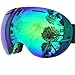 ZIONOR Lagopus X5 Frameless Ski Snowmobile Snowboard Skate Goggles with 100% UV400 Protection Anti-fog Oversize Spherical Goggle for Adult Men and Women