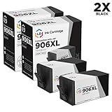 LD Compatible Replacements for HP 906 / 906XL / T6M18AN Set of 2 High-Yield Black Ink Cartridges for use in OfficeJet 6975, 6979 & OfficeJet Pro 6960, 6968, 6970, 6975, 6978, 6979