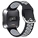 XIMU Sport Bands Compatible with Fitbit Versa/Versa 2 / Versa Lite, Soft Silicone Waterproof Breathable Sport Watch Strap Replacement Wristband Accessories Women Man for Versa Smart Watch