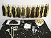 Bobee 20 Black and Gold Tissue Paper Tassel Garland Party Decorations DIY Easy Setup for New Years eve Balloon Tail Wedding Event Birthday Decoration