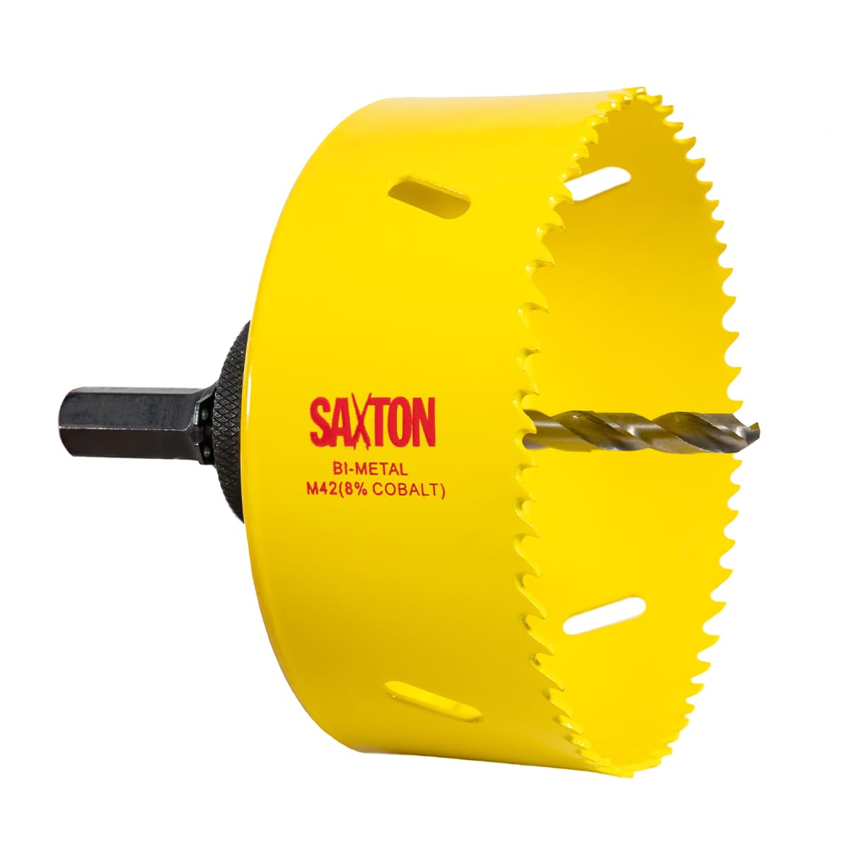 Saxton HSS Hole Saw Cutter M42 Bi-Metal 8% Cobalt Heavy Duty + Arbor (14mm – 230mm) (95mm + Arbor)