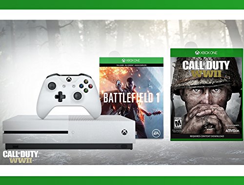 Xbox-One-S-500-GB-Battlefield-1-Console-Call-of-Duty-WW-II-Titanfall-1-Voucher-Bundle-3-Items