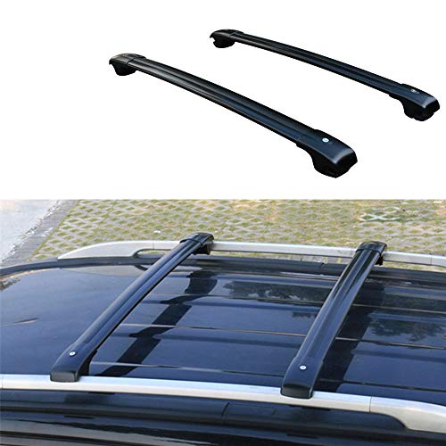MotorFansClub Roof Rack Cross Bars for Jeep Renegade 2015 2016 2017 2018, Aluminum Luggage Rack Crossbars Cargo Rooftop Bag Carrier for Carrying Bike Kayak Canoe - Thumbnail 2