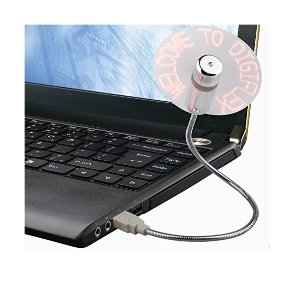 TRIXES-LED-Programmable-Flexible-Fan-USB-Connection-for-Laptop-or-Desktop-Computers TRIXES LED Programmable Flexible Fan - USB Connection for Laptop or Desktop Computers