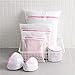 FRMARCH Heavy Duty Mesh Laundry Bag- Set of 5 Wash Bag for Intimates Garment Bra and Lingerie-Grey