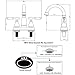 Single-Handle High-Arc Stainless Steel Faucet For Pre-Kitchen Sink/Bar Sink/Bathroom Sink By Phiestina, With 4 Inch Deck Plate And Supply Hoses, Mattet Black, WE08E-MB