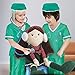 FunsLane Kids Doctor Costume Set Career Role Play with Surgeon Dress Accessories