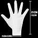 Outee 12 Pairs 8 Inch White Fabric,Silver Gloves for Women with Moisturizing, Hydrating Fabric Blend for Dry Hands, Coin Jewelry Inspection, Soft Working Gloves